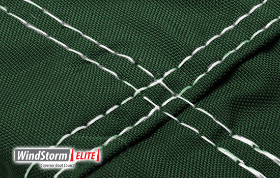 Double Cross stitching with precision tailoring and no raw edges.