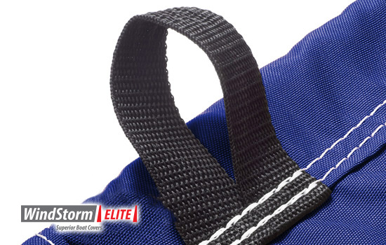 Sewn in web loops provide tie down points to hold cover snugly in place.