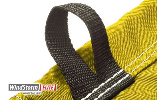 Sewn in web loops provide tie down points to hold cover snugly in place.