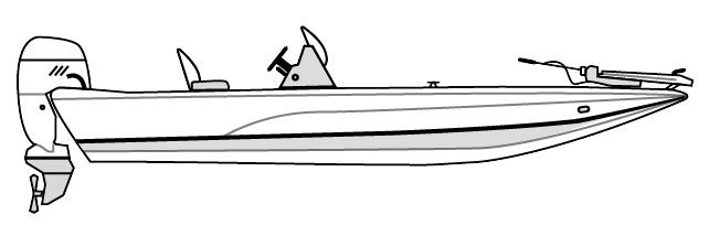 BASS BOAT - Angled Transom 